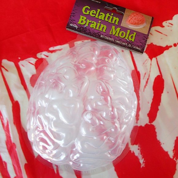 COPY - Brains Jello Mold ZOMBIE Frankenstein Halloween Horror Prop NWT Clearanc… - Picture 12 of 13